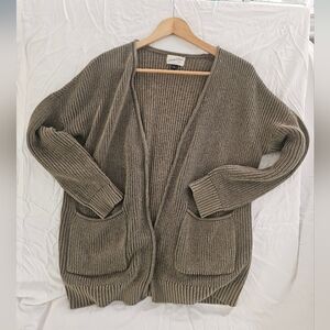 Cozy Ribbed Knit Cardigan Sweater